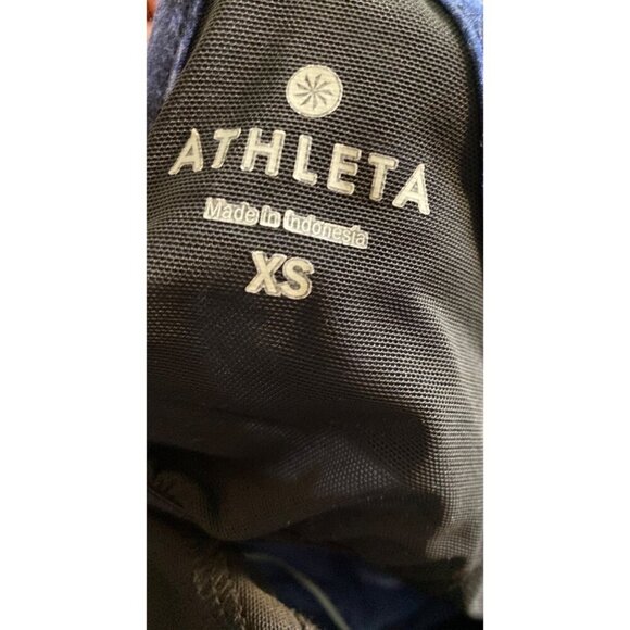 ATHLETA WOMEN'S CRESSIDA TWO-TONE BLUE MAXI DRESS WITH WAIST TIE SZ XS - Picture 5 of 5